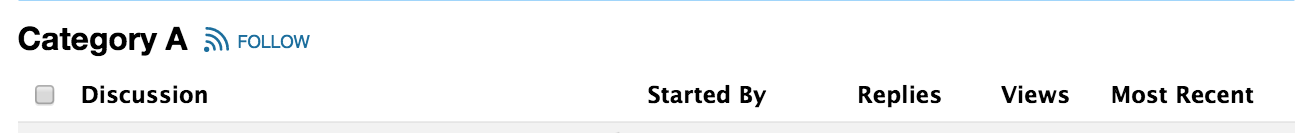 Category Following - Follow Button